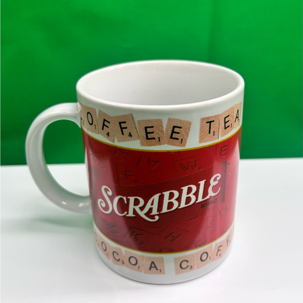 2002 Coffee Mug Tea Cup Cocoa Scrabble Board Game Original